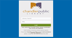 Desktop Screenshot of lib.chandleraz.gov